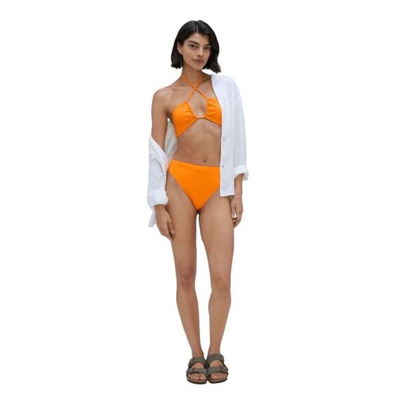 NWT Everlane The String Bandeau Bikini Top Orange Size Medium - Picture 10 of 11
